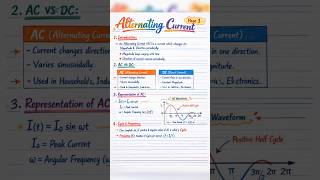 Alternating Current Handwritten Notes🧑🏻⚕️🔥#neet #doctor #mbbs #physics #trending #neetnotes #shorts