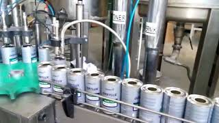 Tiner,vernik,boya,pütür, akrilik sertleştirici darbe koruyucu dolum makinesi