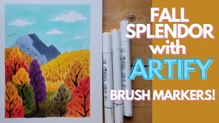  ARTIFY Alcohol Brush Markers, Brush & Chisel Dual