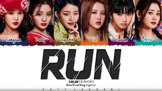 [CORRECT] TRI.BE (트라이비) - 'RUN' Lyrics [Color Coded_Han_Rom_Eng]
