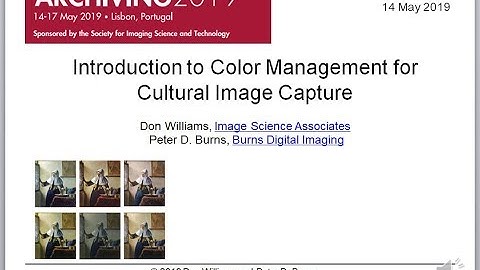 Color Management for Cultural Image Capture