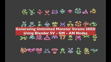 LIVENODING Procedural Monsters Using Combination of SV, Geometry Nodes and Animation Nodes