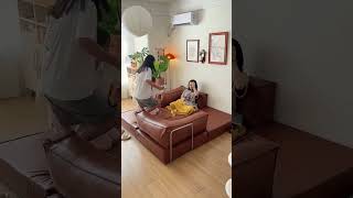 Small room, big transformation! The power of a transformable sofa is amazing#sofa#modularsofa