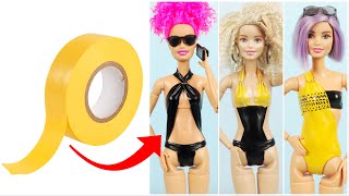 BARBIE BIKINI VE MAYOKİNİ MODELLERİ NASIL YAPILIR - BARBIE&#39;NIZI YAZA HAZIRLAYIN - KENDİN YAP DIY