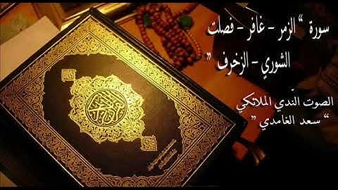 سورة الزمر -غافر-فصلت-الشورى تلاوة سعد الغامدي