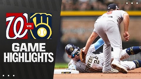 Nationals vs. Brewers Game Highlights (7/13/25) | MLB Highlights