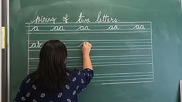 SAS LKG Cursive Writing: Joining two letters