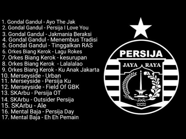 Kumpulan Chants dan lagu The Jakmania yang ASIK di dengar ( PERSIJA JAKARTA ) class=