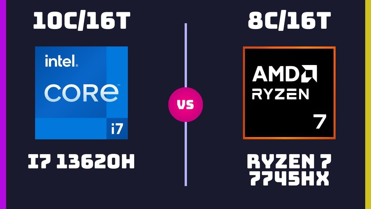 Intel Core i7 13620H vs AMD Ryzen 7 7745HX – CPU Comparison - YouTube