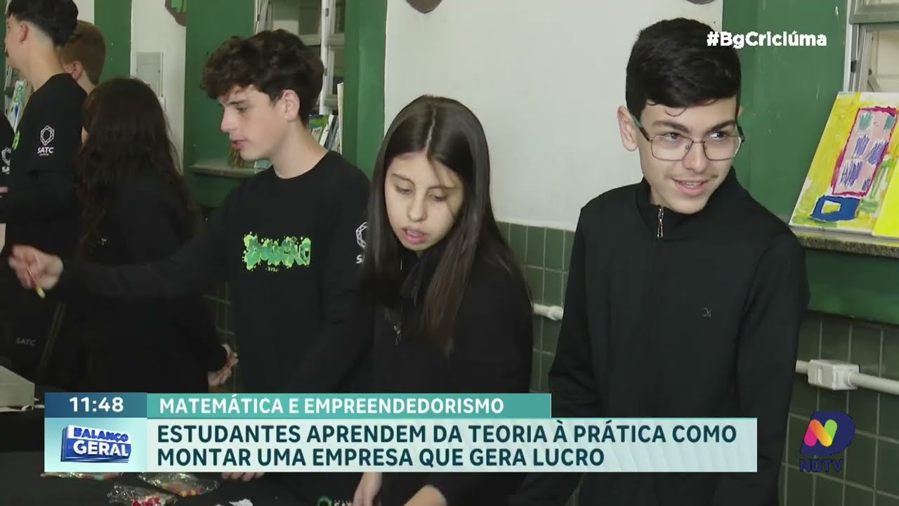 Alunos da Satc aprendem a criar e gerir empresas nas aulas de matemática