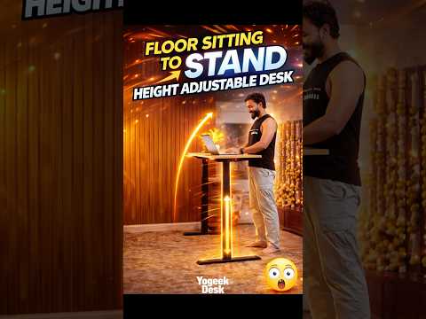 India’s Most Flexible Desk? 🔥 | Yogeek Floor to Standing Setup