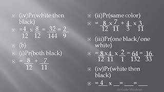 Famous part4 probability of picking colored balls without replacement Profile