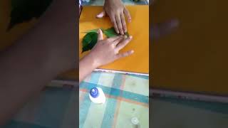 Art integrated Activity#Shapes from leaves