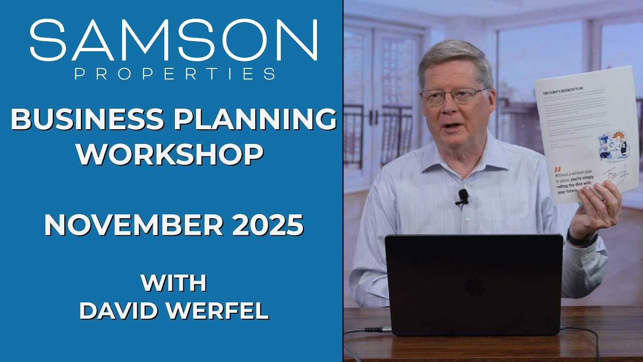 2026 RealEstate Agent Business Planning Workshop with David Werfel ...