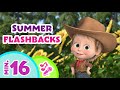 🎤 TaDaBoom English☀️Summer flashbacks🍉Karaoke collection for kids 🎵 Masha and the Bear songs