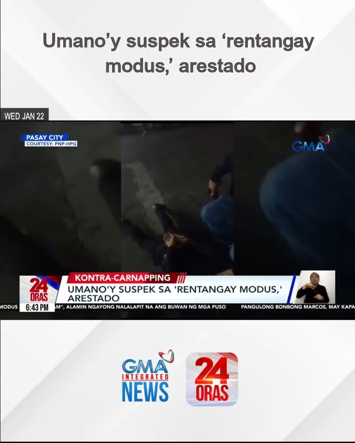 Umano’y suspek sa ‘rentangay modus,’ arestado | 24 Oras