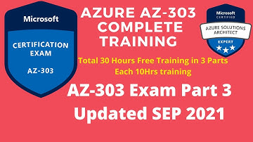 AZ-303 Microsoft Azure Solutions Architect Full Course Part 3 of 3