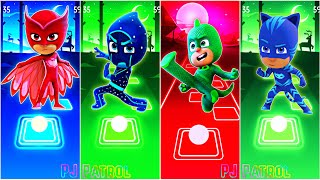 PJ Masks: CatBoy 🆚 Owlette 🆚 Night Ninja 🆚 Gekko 🎶 Tiles Hop EDM Rush