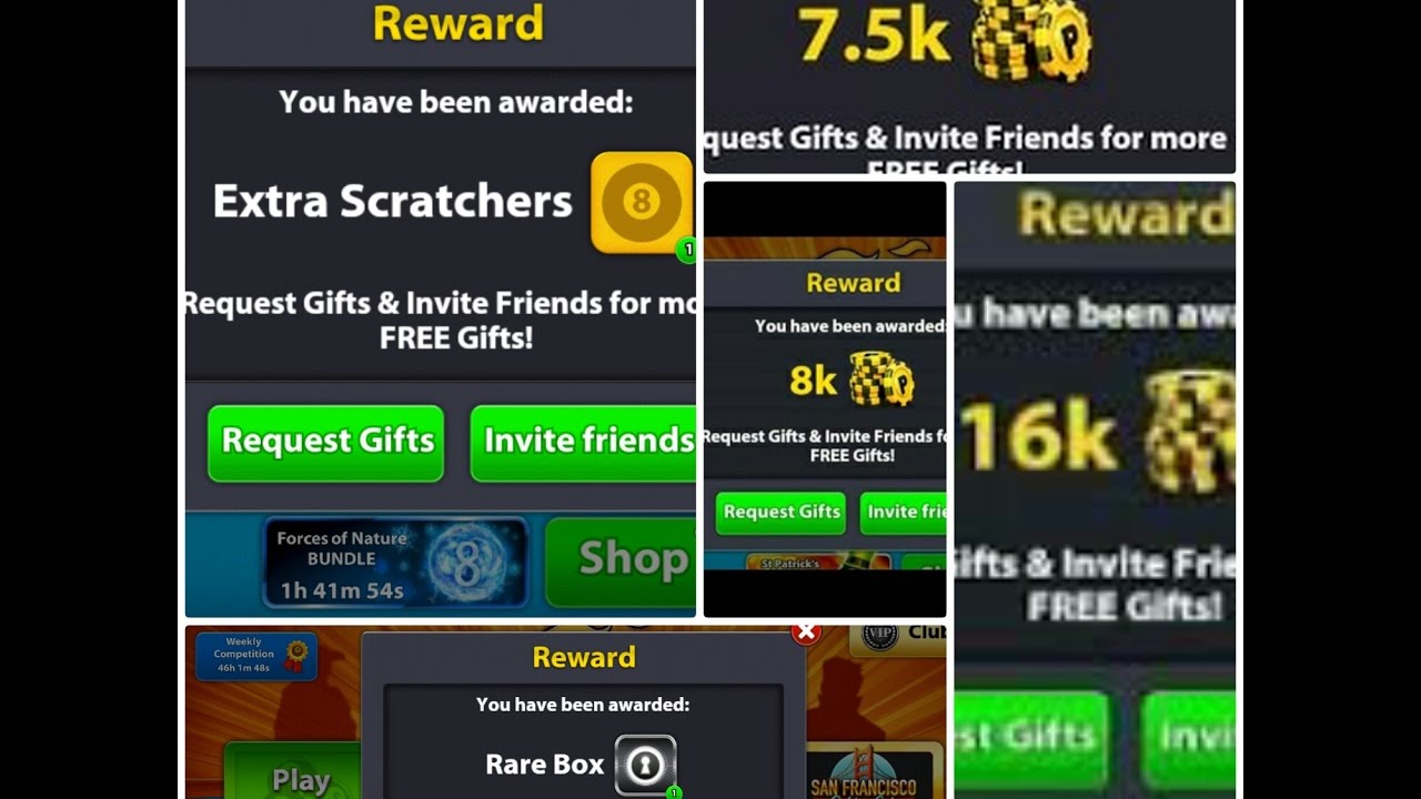 8ball pool free coins|free scratchers|free rare boxes - 