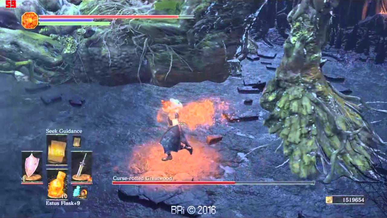 Cursed Rotten Greatsword Dark Souls 3 - Cursed-rotten Greatwood gameplay - YouTube