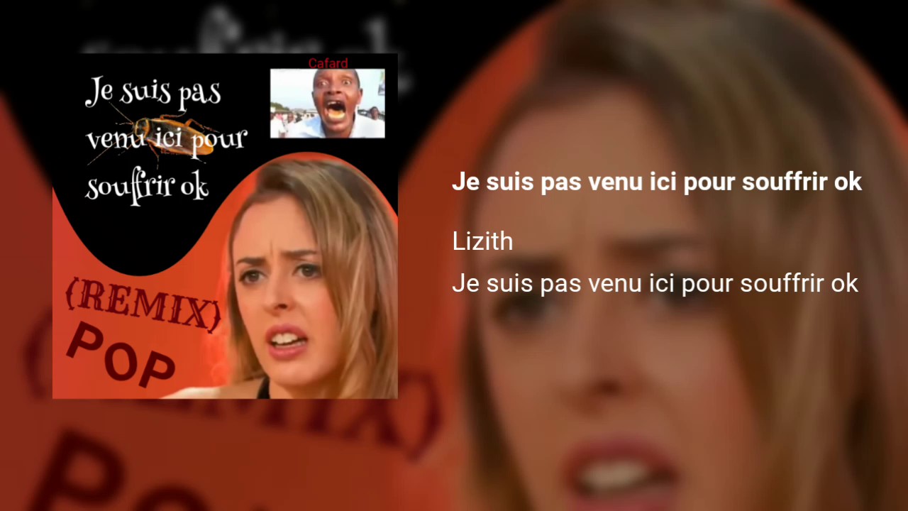 Je suis pas venu ici pour souffrir ok - YouTube