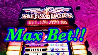 ★MAX BET★ (MEGABUCKS SLOT MACHINE),5 DRAGONS, WOLF RUN, AND MORE! LAS VEGAS SLOTS!!