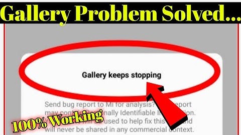 How to fix gallery keeps stoping Redmi/Mi. How to fix gallery keeps Stoping Error Android Mobile.