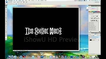 Adobe Photoshop tutorial:: How to make text reflection