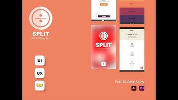 Split - Bill Splitting app UX case Study Prototype