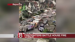Firefighters battled 2-alarm residential fire in Waterbury