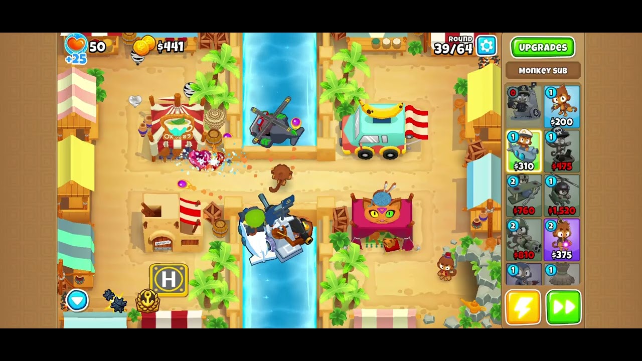 BTD6 Odyssey Event Hard Land of Carmobiles Island 2