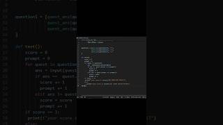 Celebrity Making multiple choice questions with python 😂😂 #programming #coding #python #music Wealth