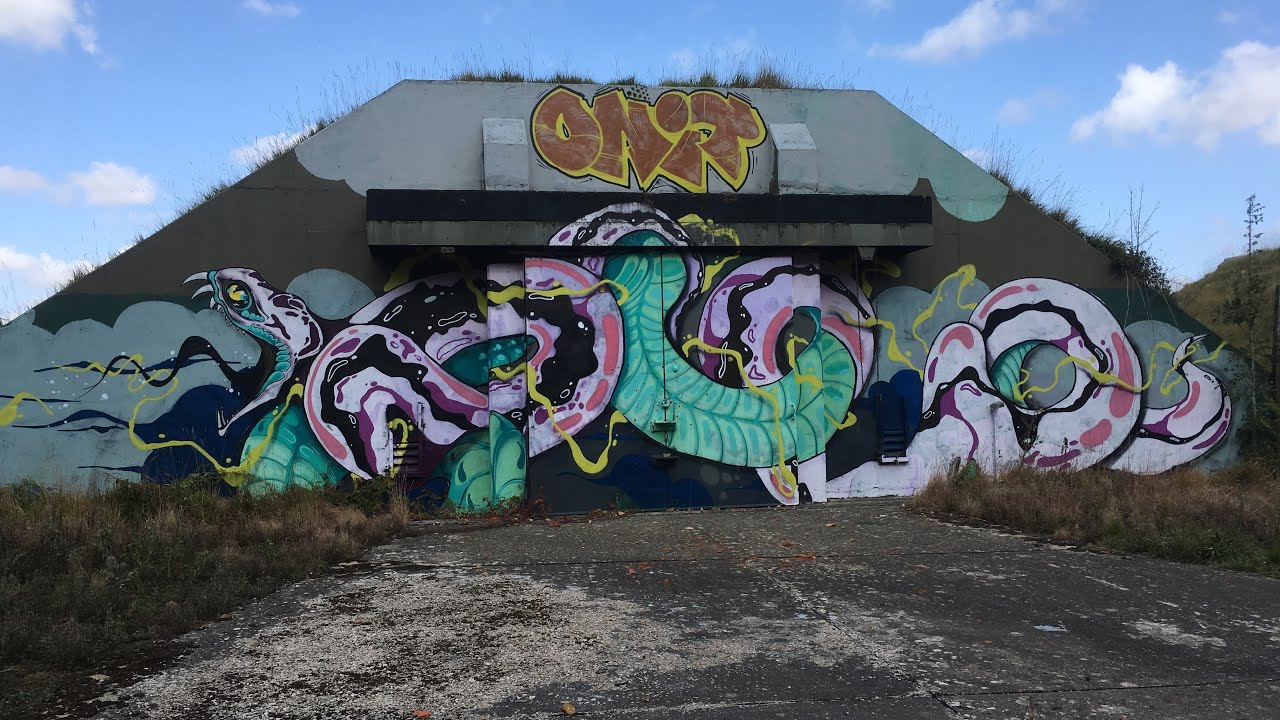 Collyweston ESA (Explosive storage area) of RAF Wittering. 2020  Headphone warning.