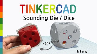 50) Sounding Die / Dice with Tinkercad | 3D modeling How to screenshot 5