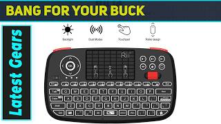 Rii i4 Mini Bluetooth Keyboard with Touchpad Best Compact Wireless Control for TV &amp; PC