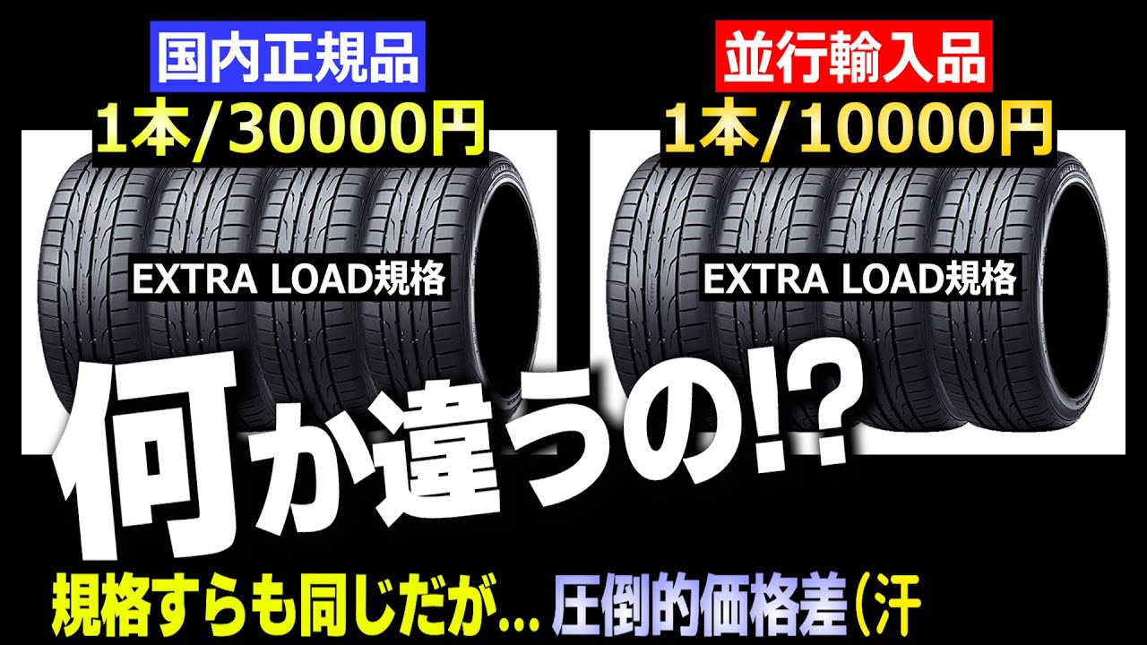Suspicion?] Domestic genuine vs parallel imported tires - YouTube