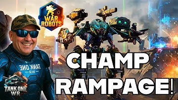 WAR ROBOTS LIVE – THE DOUBLE CHAMP RAMPAGE!TANK ONE WR DOMINATES THE ARENA