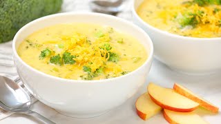 Broccoli & Cheddar Soup | Quick   Healthy Fall Comfort Foods
