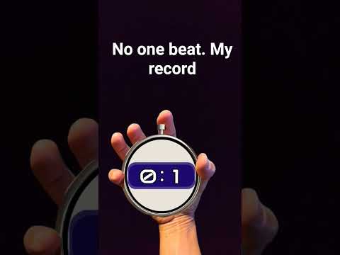 No one beat my record