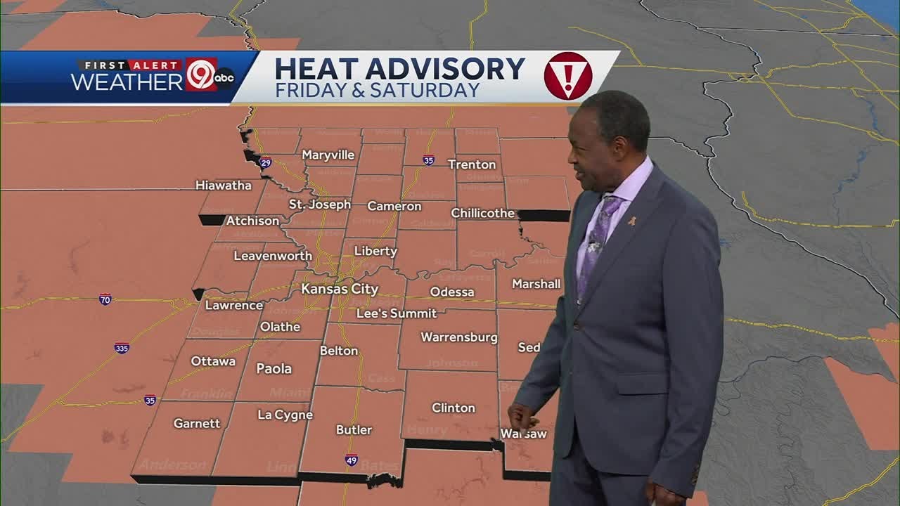 Heat advisories issued for Kansas City area Friday and Saturday - YouTube