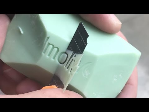 ASMR SOAP CUTTING - ODDLY SATISFYING CARVING