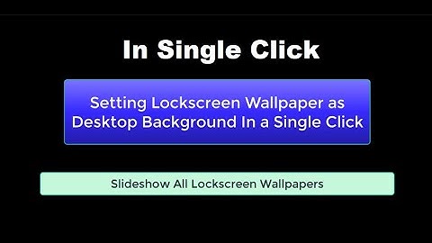 Copying lock screen Image using batch file | Set Lockscrn Image as Desktop background by programming