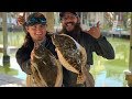 Wade Fishing For FLOUNDER!! {Catch Clean Cook} Flounder PO'BOY!! FT. Adam J