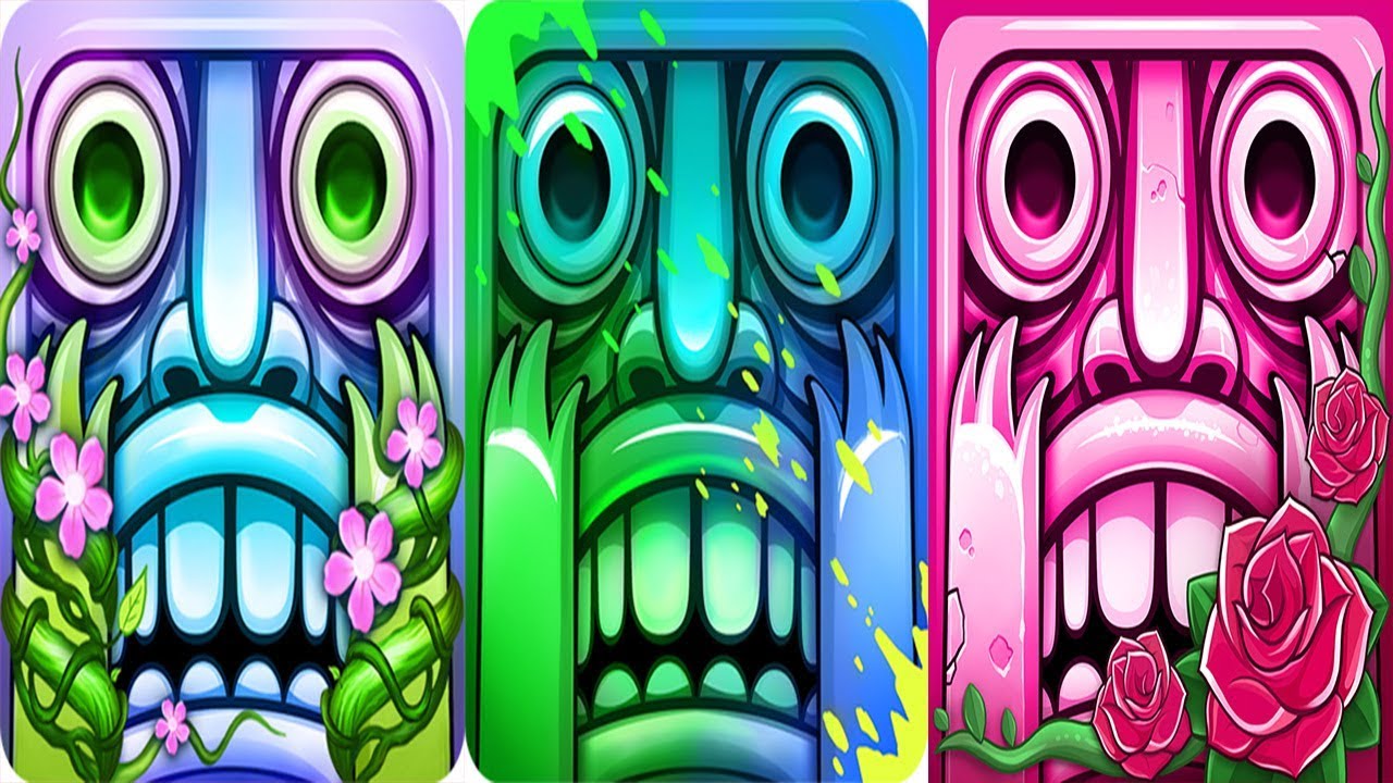 Temple Run 2 Blooming Sands VS Holi Festival VS Winter Wasteland