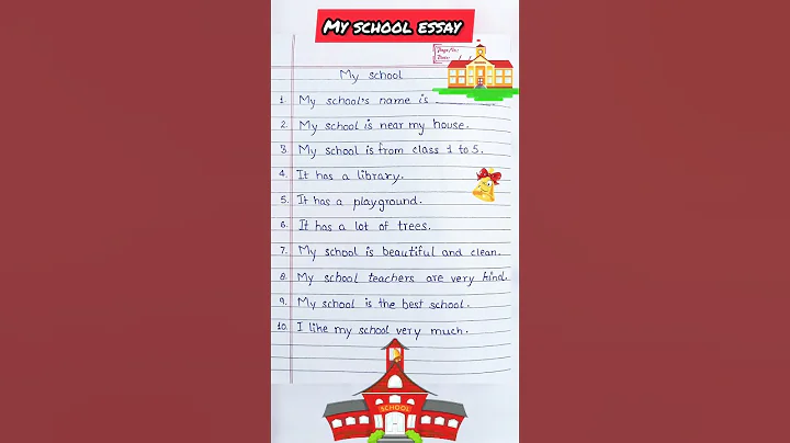 10 Lines Essay On My School In English l Essay On My School I My School Essay l Essay My School l