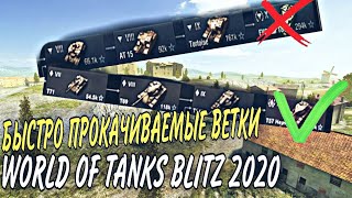 Лучшие Танки для Прокачки в 2020 году WoT Blitz! Танки Которые  Выбирают СТАТИСТЫ WoT Blitz!