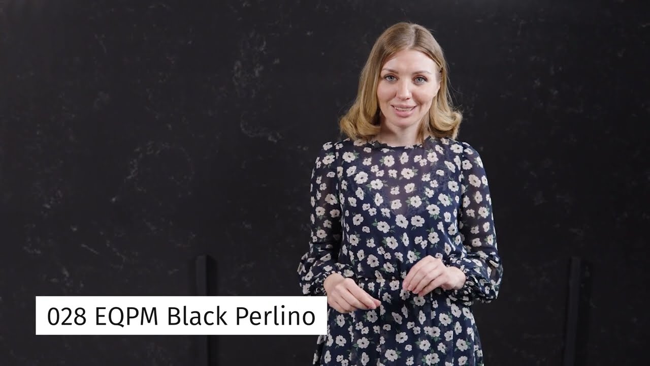 Кварцевый агломерат Black Perlino (EQPM 028)