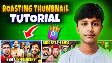 How To Make Roasting Thumbnail Like @crazydeep07 : Full Tutorial in Mobile |