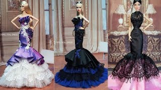 Sequence 01Easy and Beautiful DIY Barbie Doll Dresses | Gown for Barbie