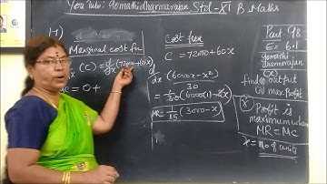 11th B-Maths [Part-98] Ex-6.2-17 Applications of diff Gomathi dharmarajan